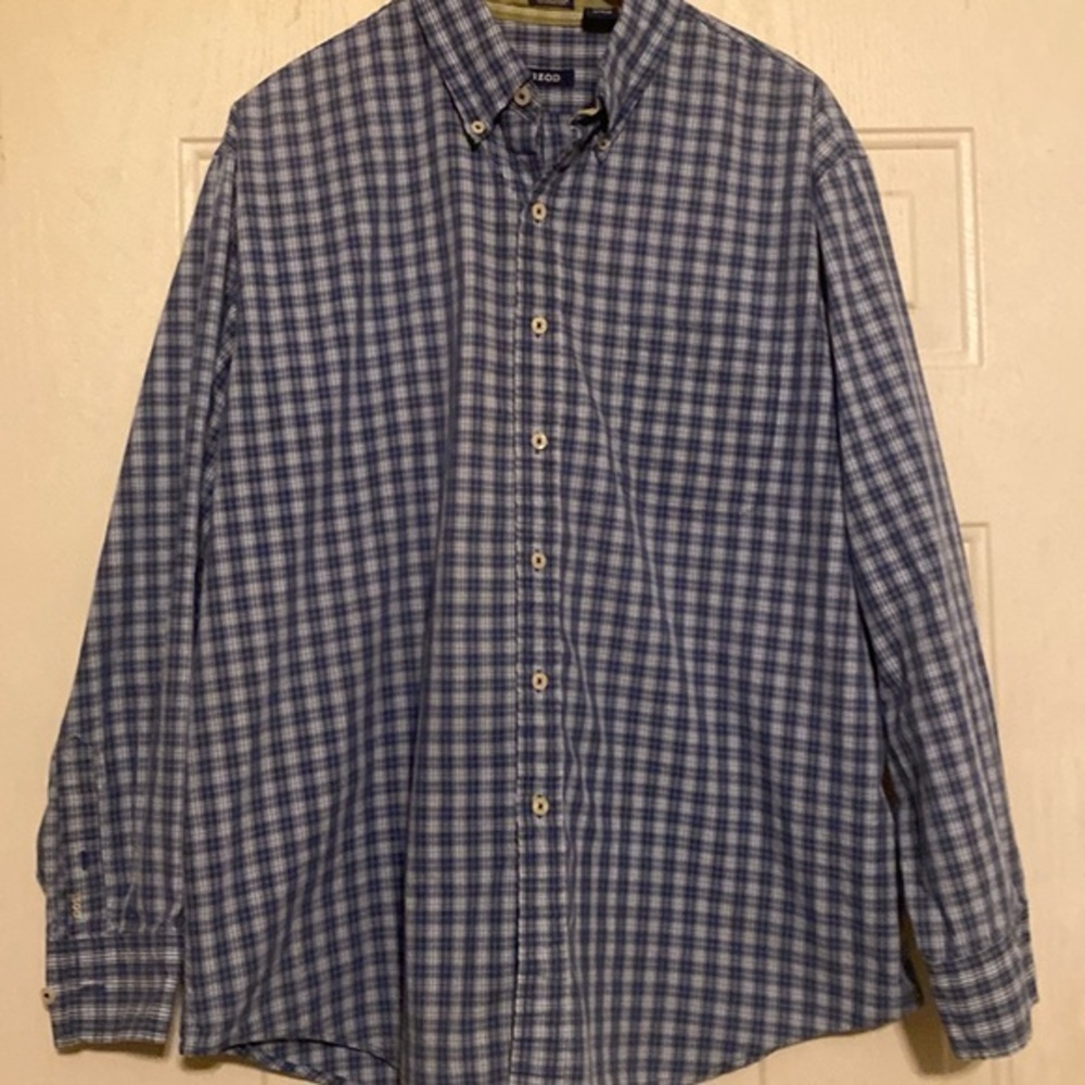 Izod Long Sleeve Plaid‎ Shirt